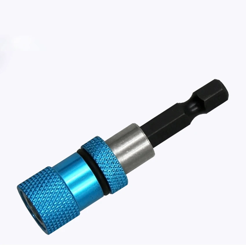

1/4 Inch Hex Shank Magnetic Drill Bit Extension Adapter 60mm Long Quick Release Bar Socket Detachable Screwdriver Bit Holder