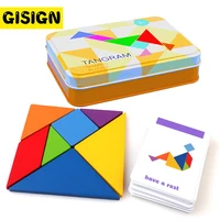 puzzle 3d pattern animal jigsaw colorful tangram wooden puzzles for kids montessori early educational toys for children games
