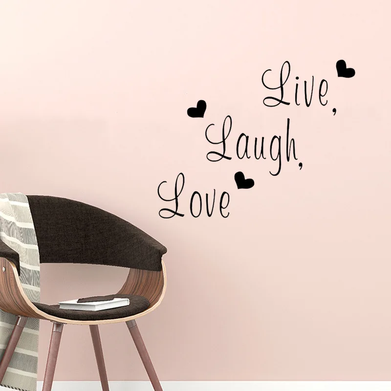 

LIVE LAUGH LOVE Wall Stickers Living Room Wall Decals Family Decoration