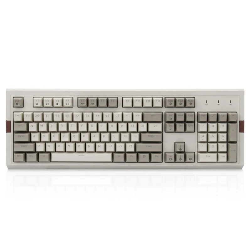 

Ajazz AK510 104 ключей механическая клавиатура Ретро игровая клавиатура RGB Подсветка проводной клавиатуры двухцветная PBT для ключей с мячиком для ...