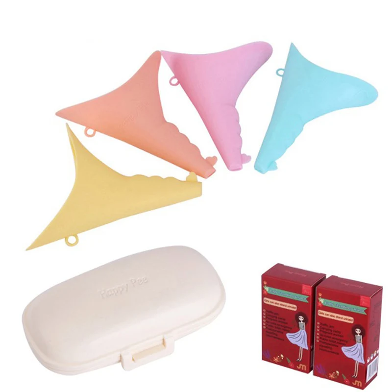 

Women Urinal Outdoor Travel Camping Portable Female Urinal Soft Silicone / Disposable Paper Urination Device Stand Up & Pee