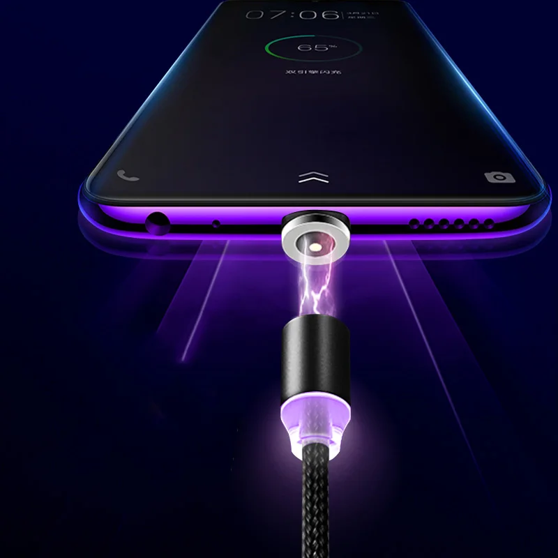 Магнитный usb-кабель для быстрой зарядки USB type C кабель магнитное зарядное устройство для зарядки данных Micro usb кабель мобильного телефона кабель USB шнур