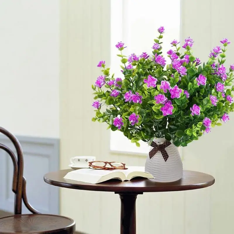 Искусственные цветы кустарники для растений на открытом воздухе пластиковые