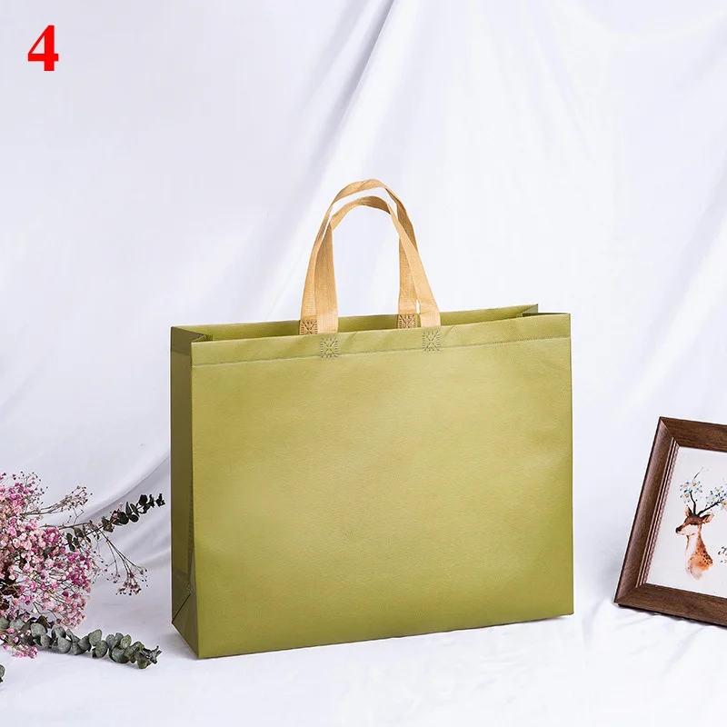 

1PC Handbag Fabric Grocery Bag Non-Woven Shopping Bag Waterproof Foldable Eco Tote Reusable Large Capacity
