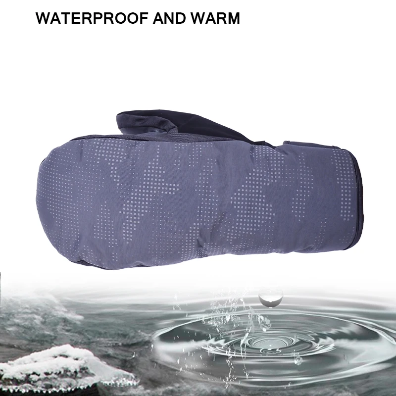 

Ski Gloves Snowboard Mitten Ultralight Waterproof Winter Sonw Warm Fleece Motorcycle Mitten Leather Snowmobile Riding Gloves