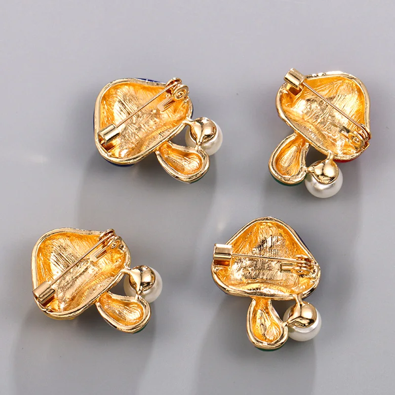 Женская металлическая брошь в виде гриба Faroonee платья свитера рубашки с имитацией