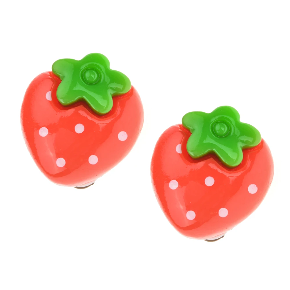7/пара милых мультяшных животных/фруктов/мороженого, клипсы для ушей, Детские клипсы для девочек, полимерные серьги без пирсинга для детей