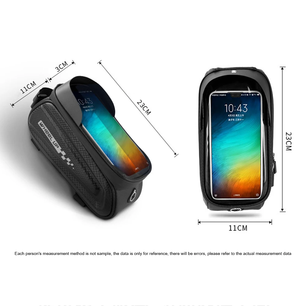

Reflective MTB Bike Bag Touchscreen Bicycle Frame Hard Shell Bags Cycling Waterproof Front Top Tube Phone Case Bike Accessories
