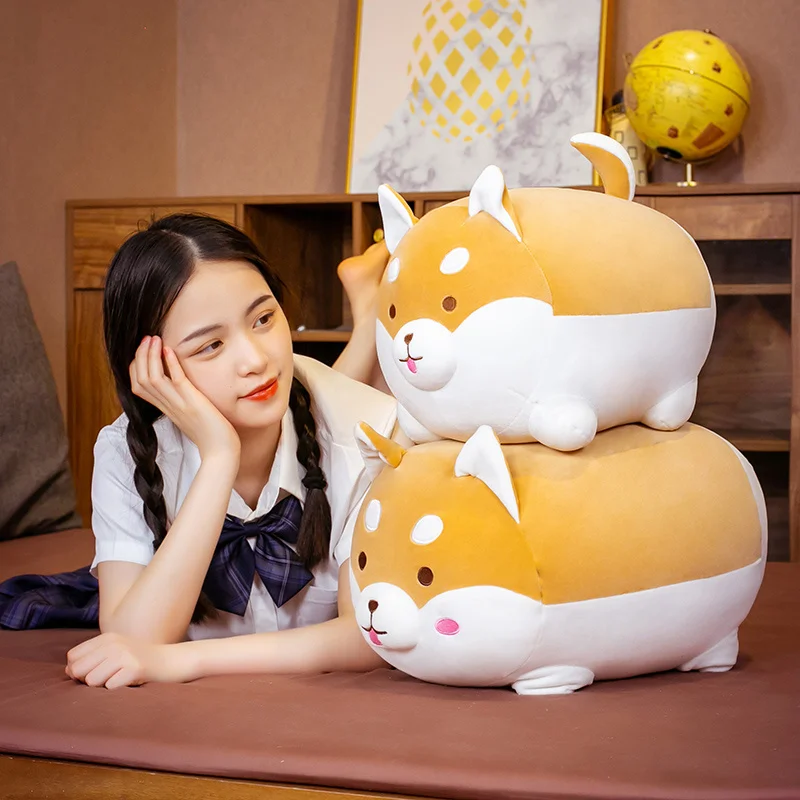 

Hot Sale Kawaii Shiba Inu Dog Plush Toy Stuffed Soft Animal Corgi Chai Pillow Christmas Gift Valentine Present Photography Props