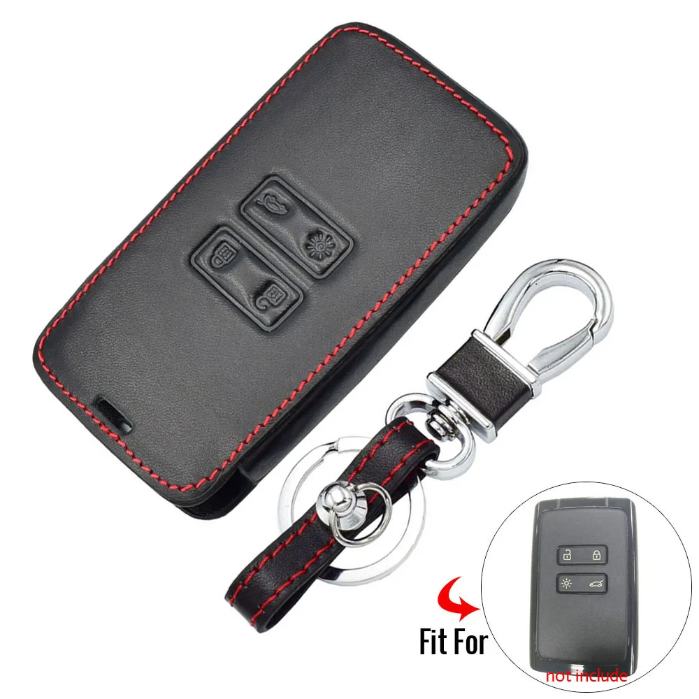 1 шт. кожаный чехол для автомобильного ключа защитный Renault Captur Clio Megane Koleos
