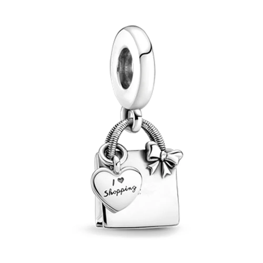 Новая модель Серебряная корона влюбленная танцор сумка для покупок Висячие