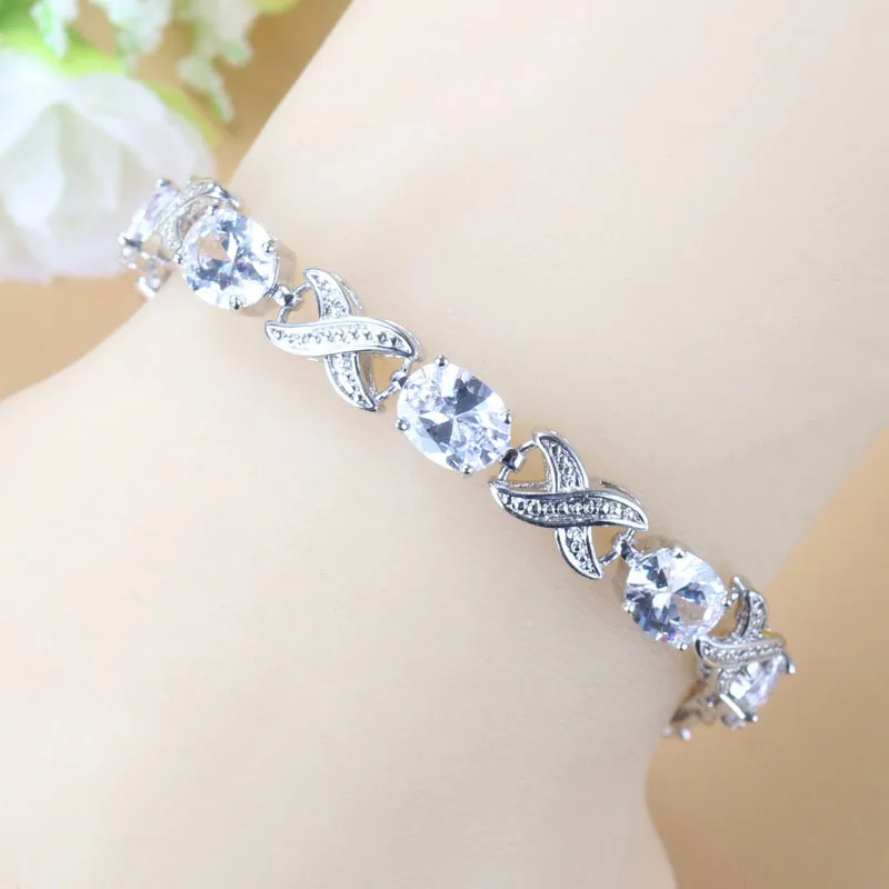 Женский Свадебный костюм из чистого натурального белого камня серебряный