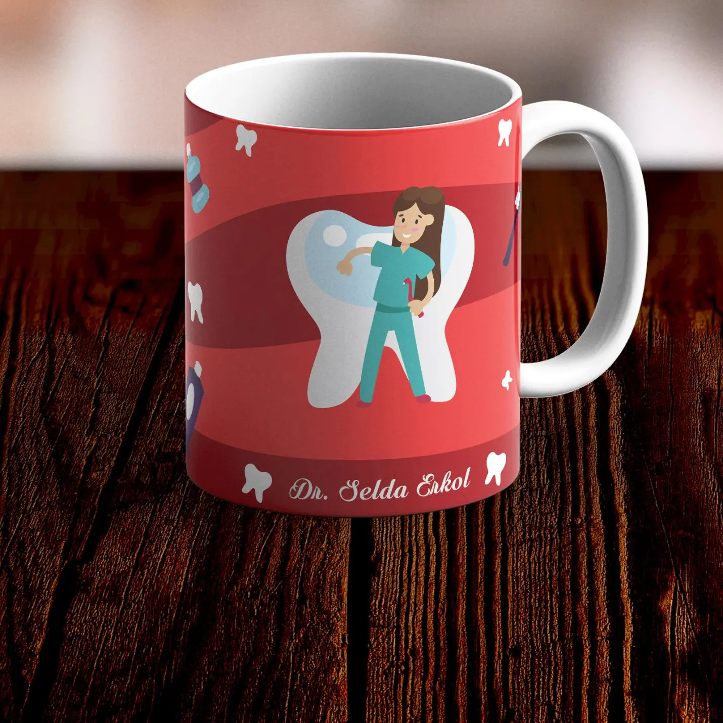 

Personalized Women 'S Dentist Mug Cup-2