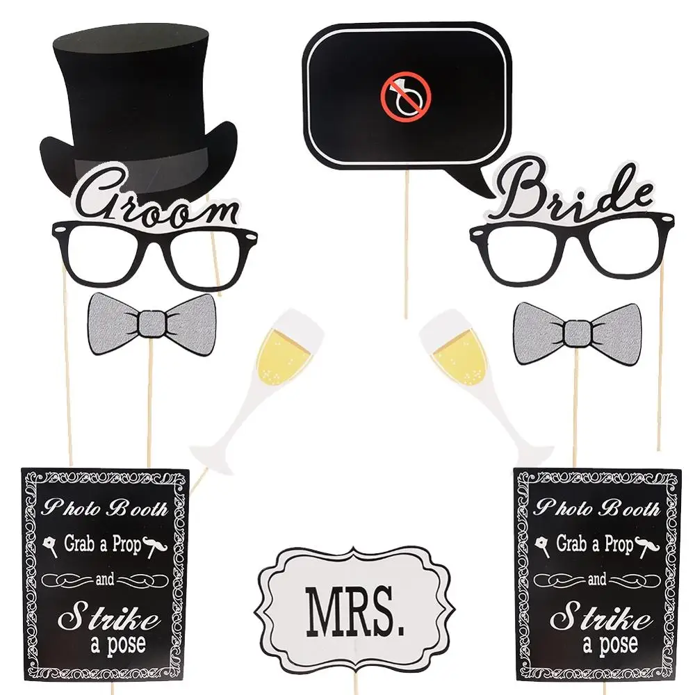 22 шт. реквизит для свадебной вечеринки аксессуары забавная маска очки губы усы