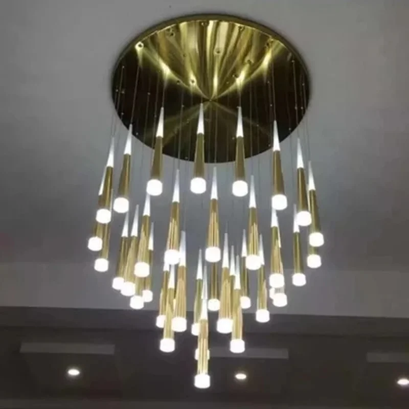 Современная светодиодная люстра 7 Вт алюминиевая коническая лампа подвесной