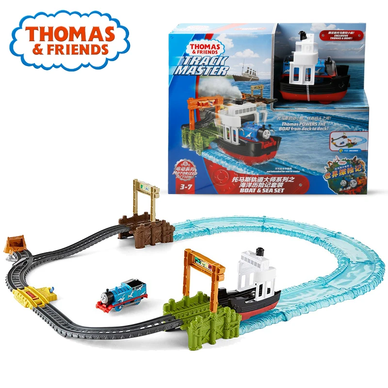 

Original Thomas And Friends Boat & Sea Play Set Train Track Building Railway Electric Series Funny Kid Toy Gift For Kid Birthday