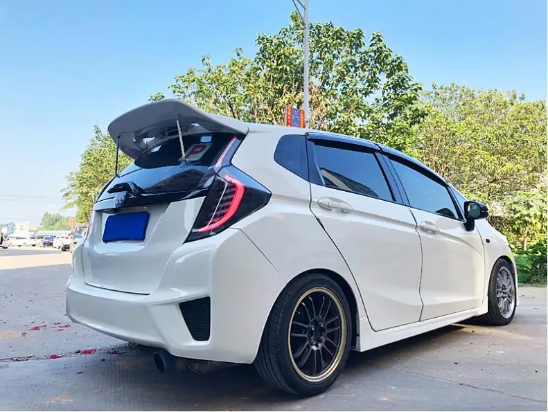 ABS автомобильные задние крылья для багажника модель JDM ДЛЯ Honda JAZZ FIT GK5 2014 2015 2016 2017