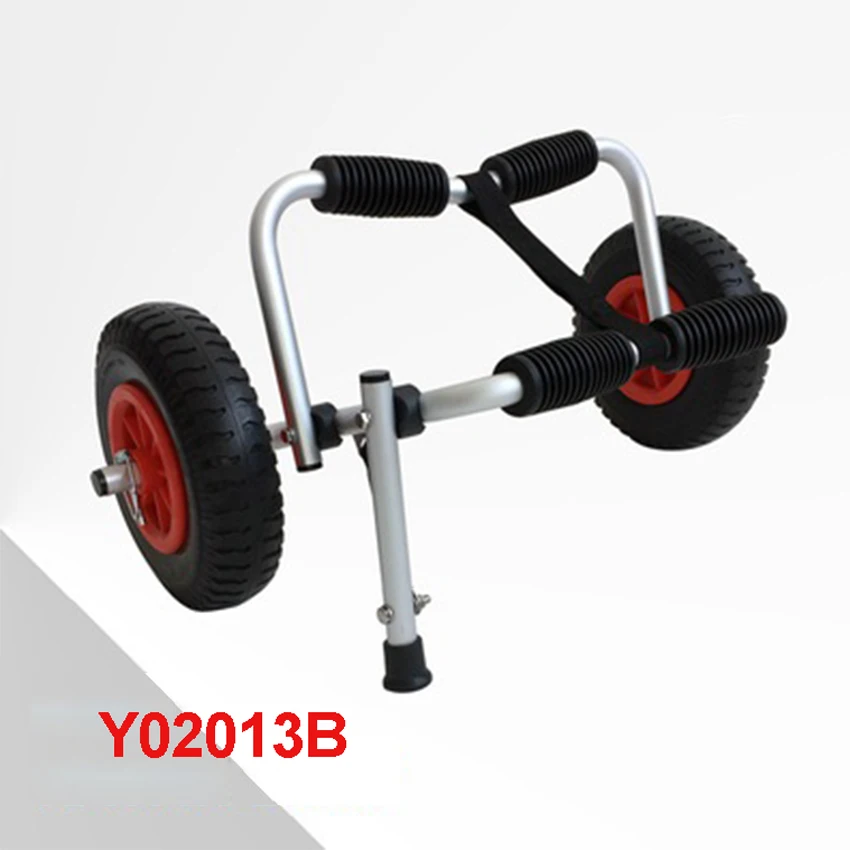 

Y02013B Folding Foldable sit-on-top kayak canoe Inflatable Wheels Sand Shopping Trolley kayak trailers aviation aluminum