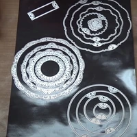 round set decorative frame metal cutting dies scrapbooking album paper diy cards craft embossing dies new 2020