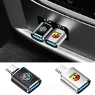 Автомобильные товары, переходник с Type C на USB 3,0 OTG для KIA VW Nissan Hyundai Honda Toyota Skoda BMW Audi Jeep, автомобильные аксессуары