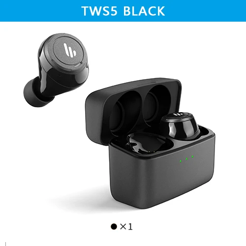 TWS5 Black EDIFIER TWS5 Bluetooth V5.0 TWS наушники aptX декодирование аудио IPX5 водонепроницаемые наушники с сенсорным управлением bluetooth беспроводные наушники - Цвет: TWS5 Black