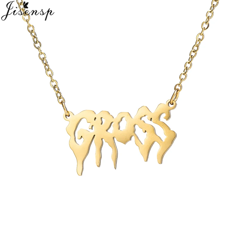 Массивное ожерелье чокер в стиле Харадзюку колье из нержавеющей стали панк