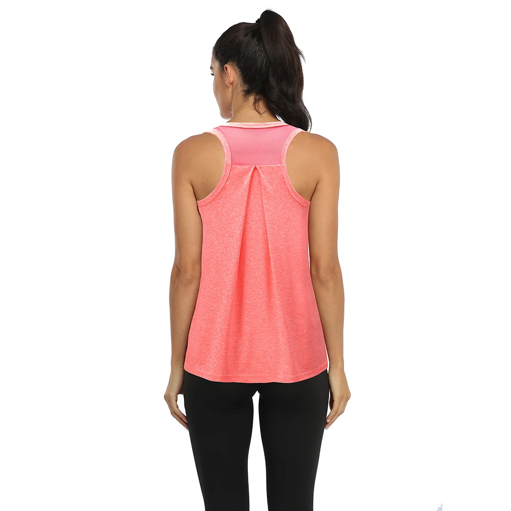 2021 New Women Yoga Vest Sleeveless Shirts Fitness Sports Running Shirts Gym Athletic Workout Tank Tops Singlet Sportswear Loose