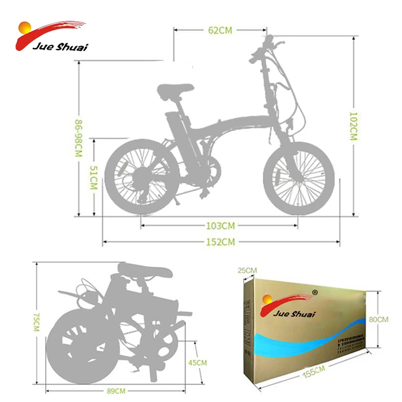 Самая новая складная сплав электрический велосипедный е-байка 36В 10AH литий