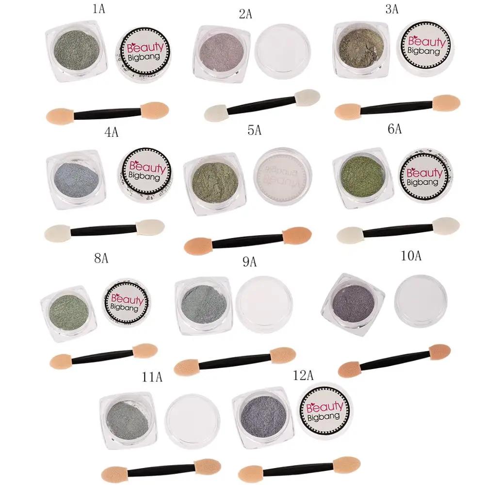 BeautyBigBang лак для ногтей Блестящий Порошок 0,2 г Хамелеон для ногтей мерцающий Русалка жемчуг пигмент Сияющий лазер в виде ракушки окунутый порошок