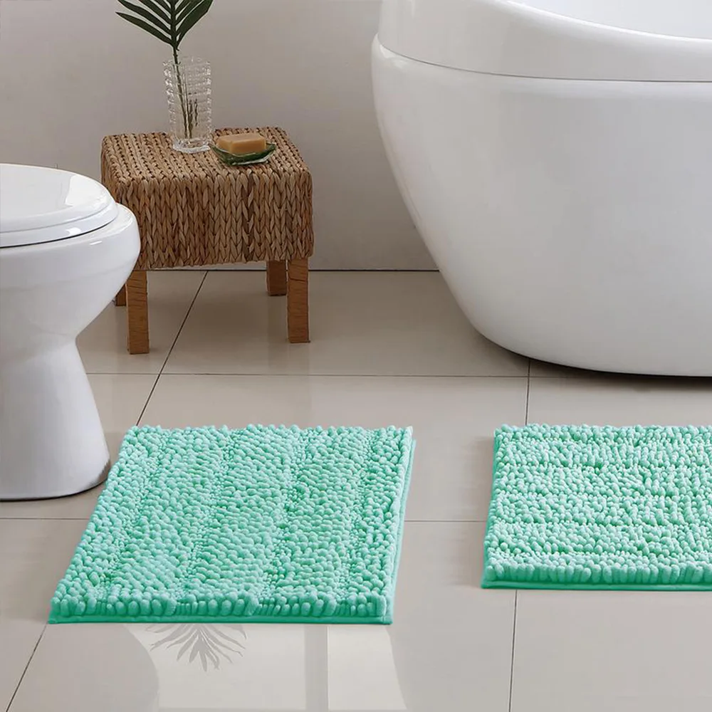 

Household Chenille Entrance Door Mat Thickened Thick and Fine Hair Kitchen Bathroom Non-slip Absorbent Foot Mat Carpet