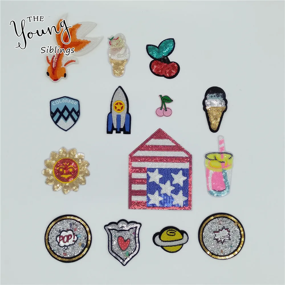 Модные наклейки в полоску сделай сам для одежды вышивки рюкзак джинсы железные