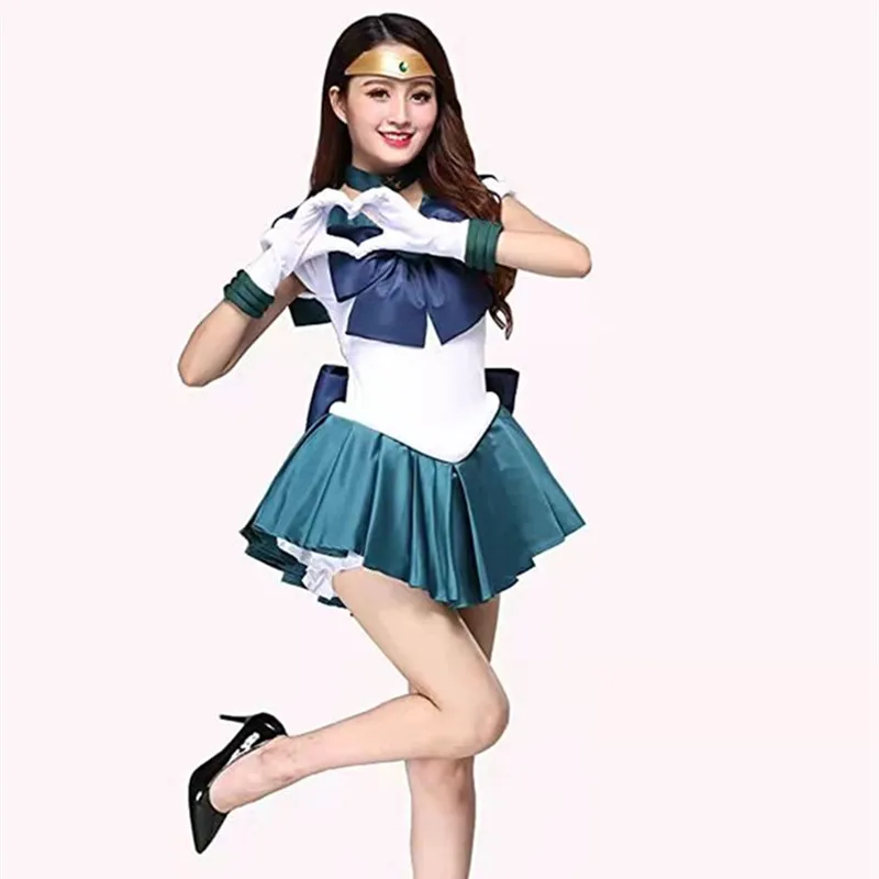 

Anime Cosplay Sailor Stars Sailor Neptune Kaiou Michiru Dress Suit Halloween Cosplay Costume Halloween