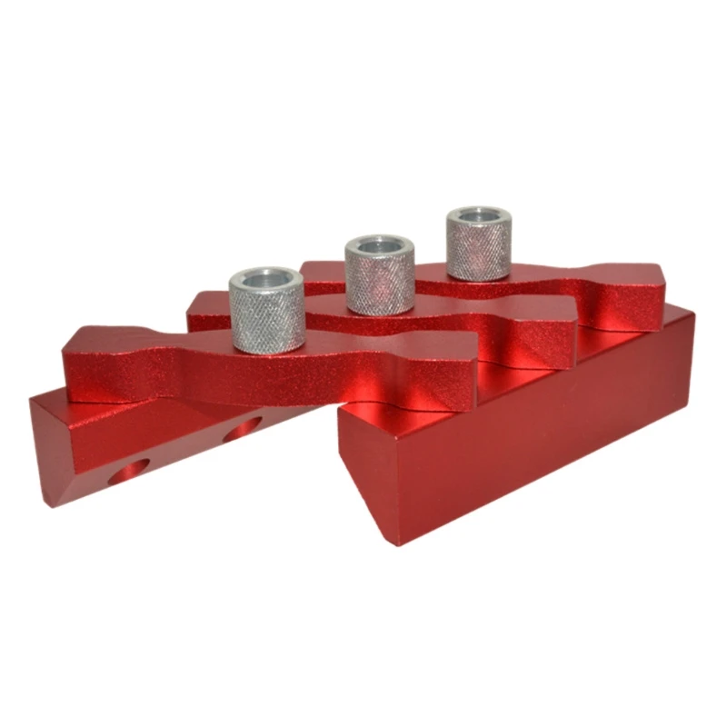 

Drilling Template Vertical Pocket Hole Self Centering Dowel Jig Kit Punch Locator Hardware DIY for Punching Woodworking