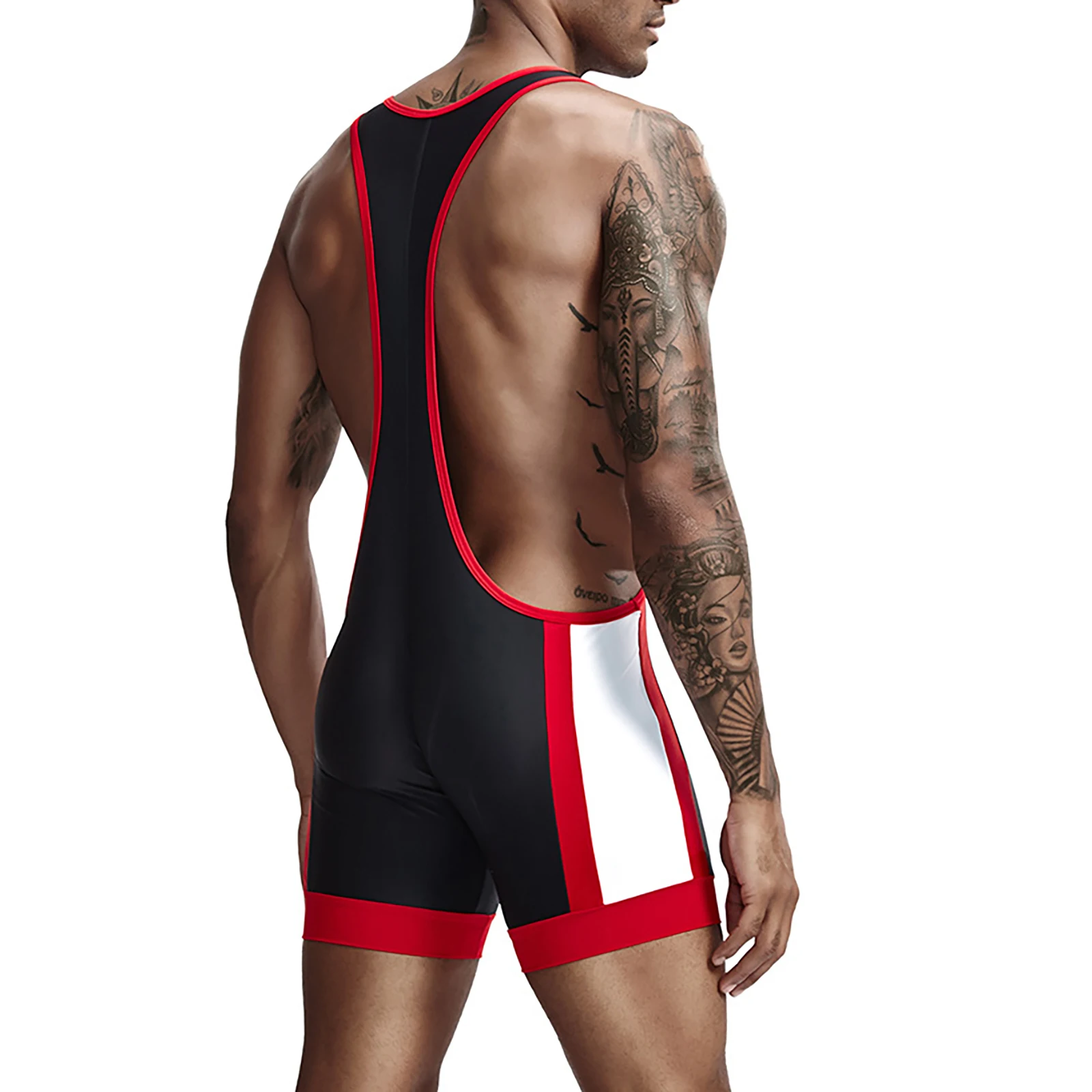 Mens Undershirts Leotard Sports Workout One-Piece Wrestling Singlet Bodysuirts Jumpsuit Sexy One-Piece Underwear Sleepwear