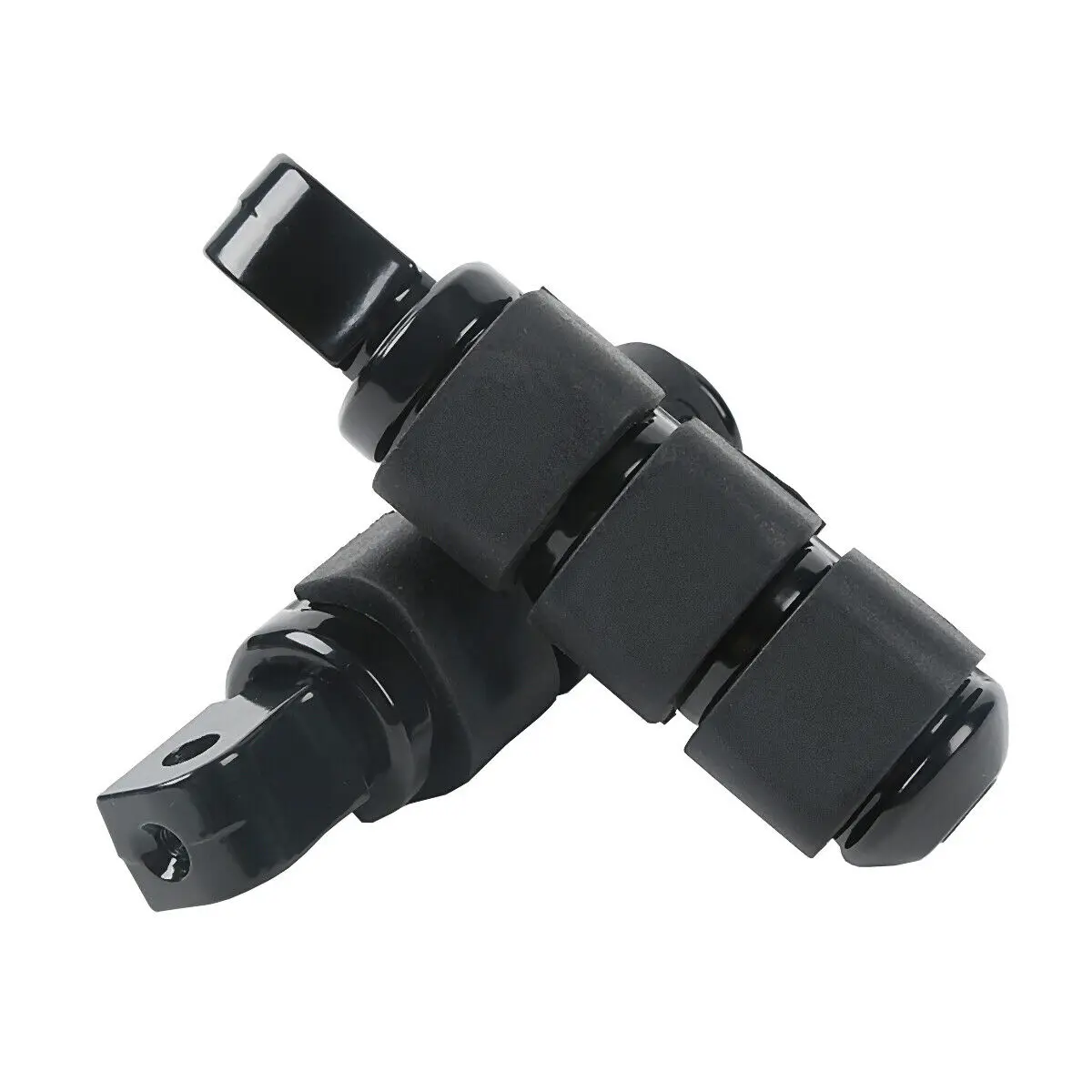 Передняя ножка для мотоцикла черная хромированная алюминиевая Подножка Yamaha ROAD