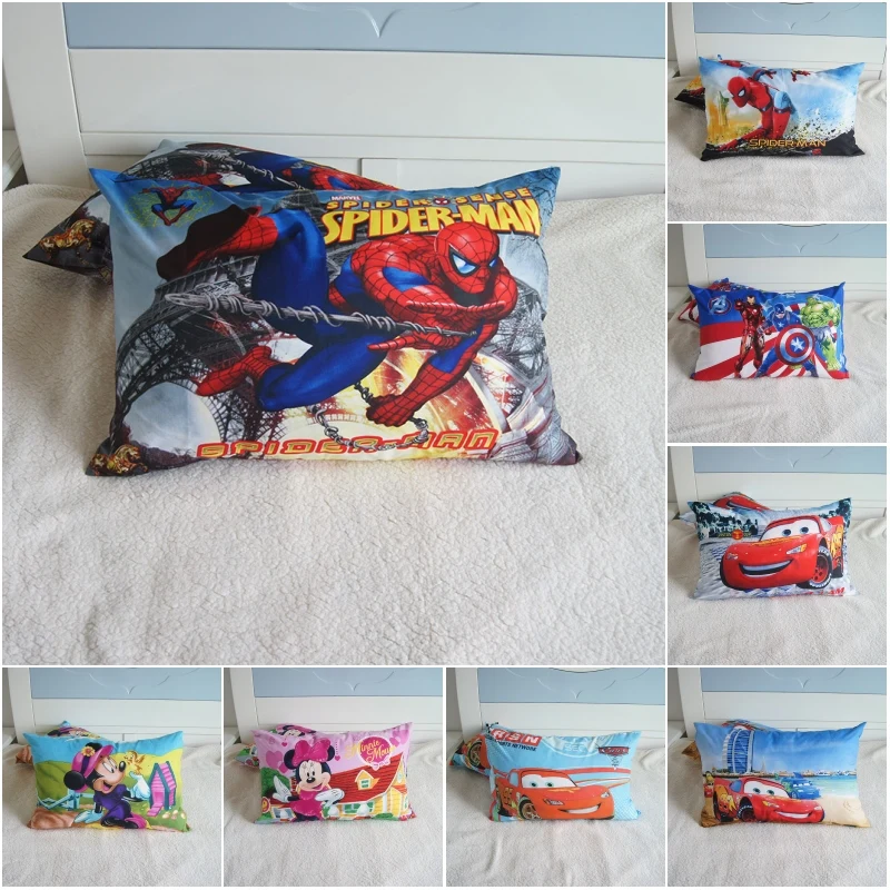 Наволочки с мультяшными героями Диснея Микки Минни Маус Mc королева тачки Детские