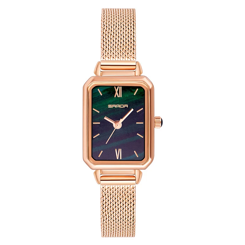 Роскошные Брендовые женские часы для женщин Мода маленький циферблат кварцевые