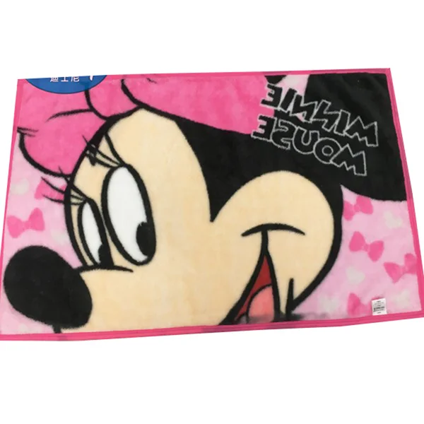 Minnie 300g Дисней мультфильм Минни Микки Маус Ститч Винни автомобиль одеяло с человеком пауком бросок 70x100 см летнее одеяло s для ребенка на кровать кроватки - Цвет: Minnie 300g