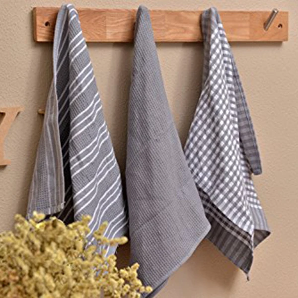 Classic Kitchen Towels 100% Natural Cotton The Best Tea Dish Cloth Absorbent and Lint-Free Machine Washable 18 x 25 | Дом и сад