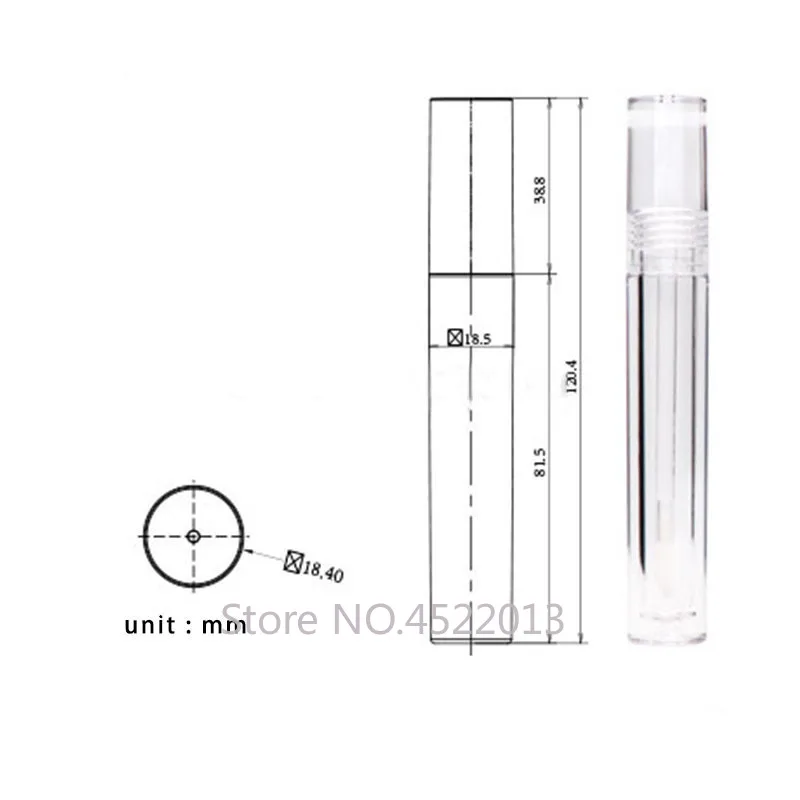 Transparent Clear Lip Gloss Tube Container 5.5 ML Lipstick Empty 25/30/50 Pieces Refillable Containers | Красота и здоровье