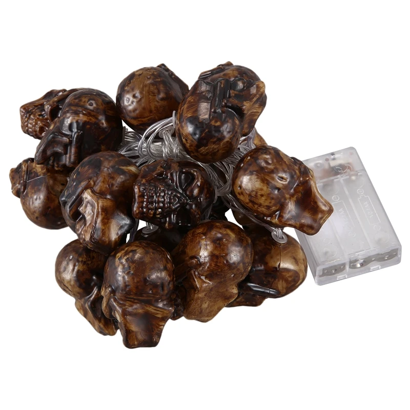 

New 20LED Halloween Party Decor Battery Powered LED String Skull String Lights Lamp Outdoor Indoor Decoration