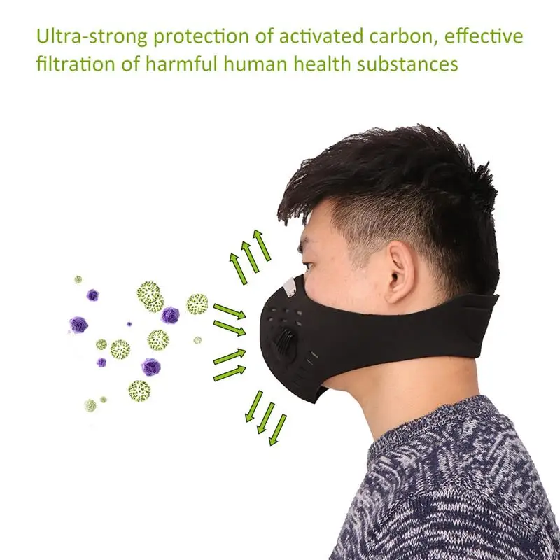 

Black Winter Warm Outdoor Neoprene Bicycle Cycling Motorcycle Mask Half Face Neoprene Mask Bike Mask Sport Tactical Face Mask