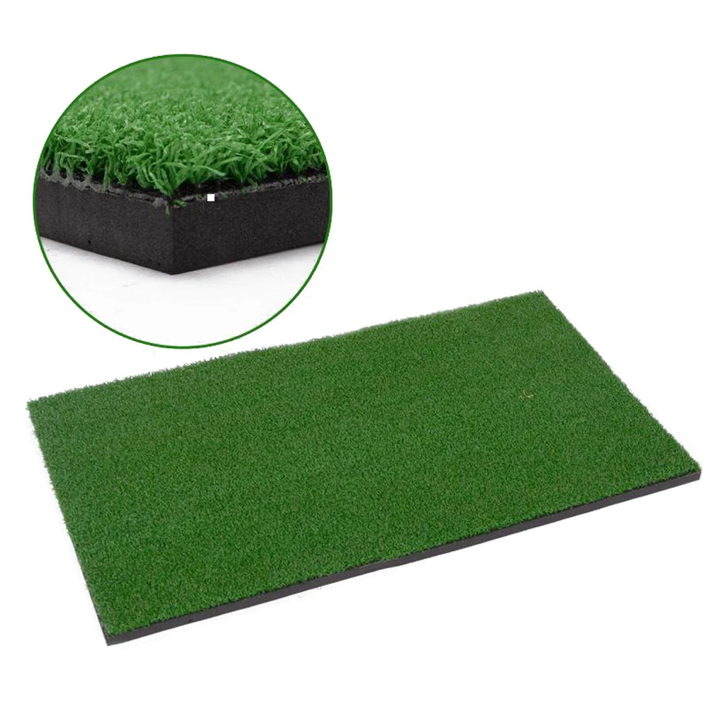 

TOMSHOO Golf Mat Training Aids Sport Home Indoor Hitting Pad Practice Grass Mat Golf Training Mat Grassroots Golf Accessories