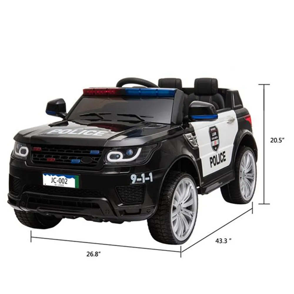 

12V Kids Police Four-wheel Drive Ride Car Electric Cars Children Electric Car 2-8 Years Riding Toy Vehicle Child Remote Control