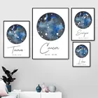 Плакат с скандинавскими принтами звезда астрологи драгоценный камень Lde Auf Der Модульная картина холст картина домашний Декор современный для гостиной настенное искусство