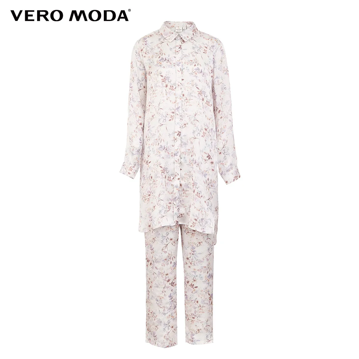 

Vero Moda Women's Floral Turn-down Collar Lounge Wear Pajamas Sets | 3193BS507