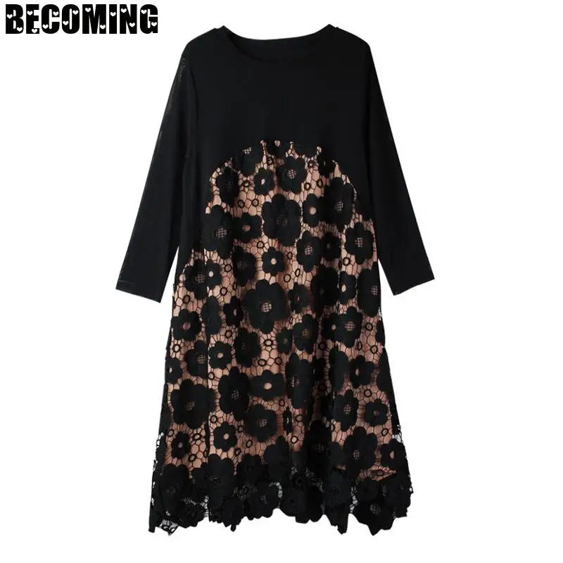 Осеннее высококачественное платье для беременных с длинным рукавом женское