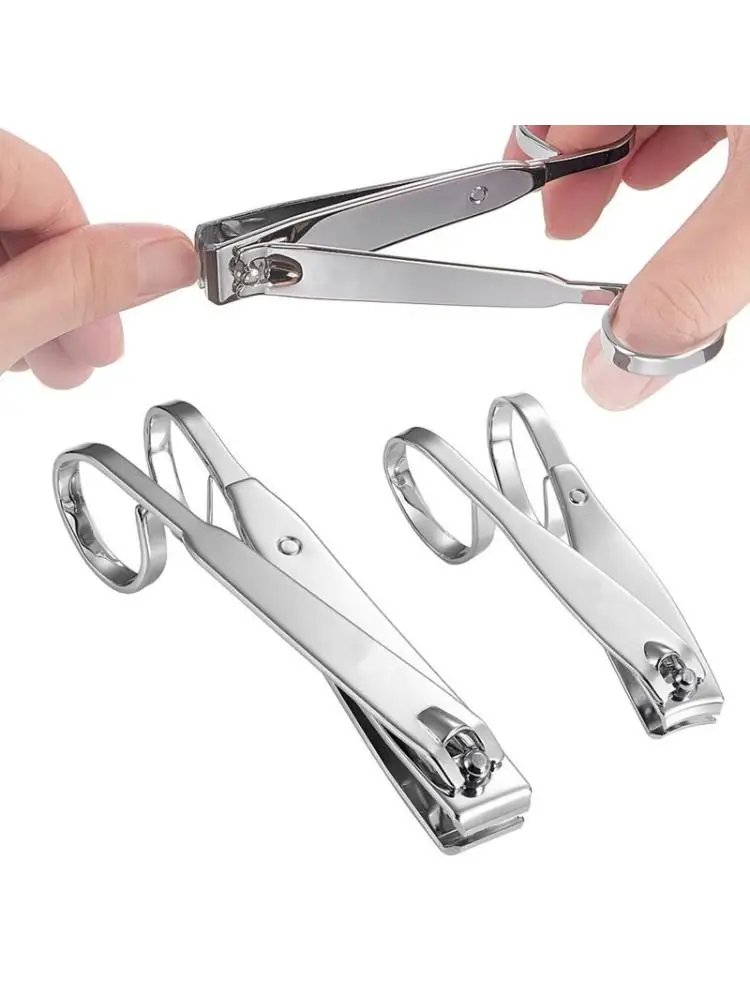 

Nail Clippers, EZ Comfort Grip Nail Clipper, Sharp Stainless Steel Blade Toenail Clippers Set of 2
