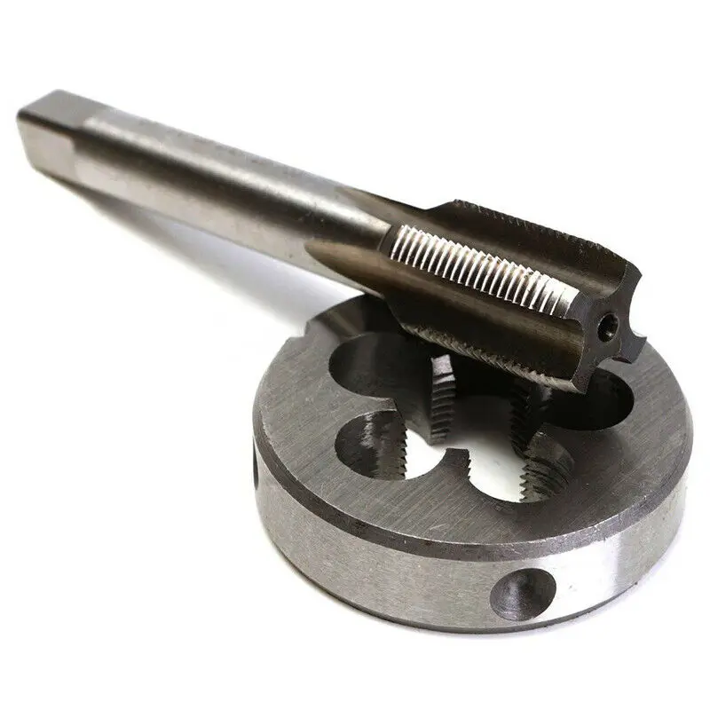 

2PCS 5/8"-24+ 1/2"-28 UNEF HSS Right Hand Thread Taps and Dies Set Screw Spiral Point Thread Metric Plug Drill Bits Hand Tools