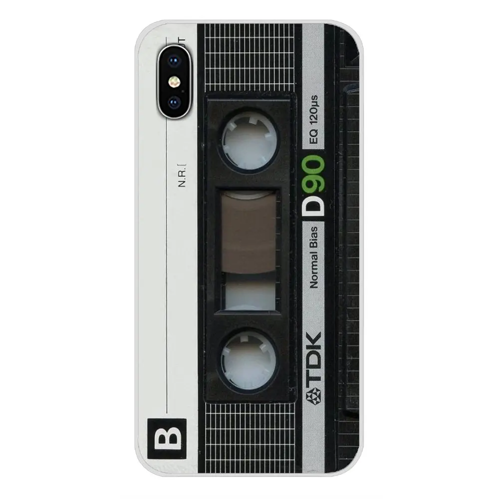 Popular vintage Magnetic tape Cassett For Samsung A10 A30 A40 A50 A60 A70 Galaxy S2 Note 2 3 Grand Core Prime Silicone Cover Bag | Мобильные